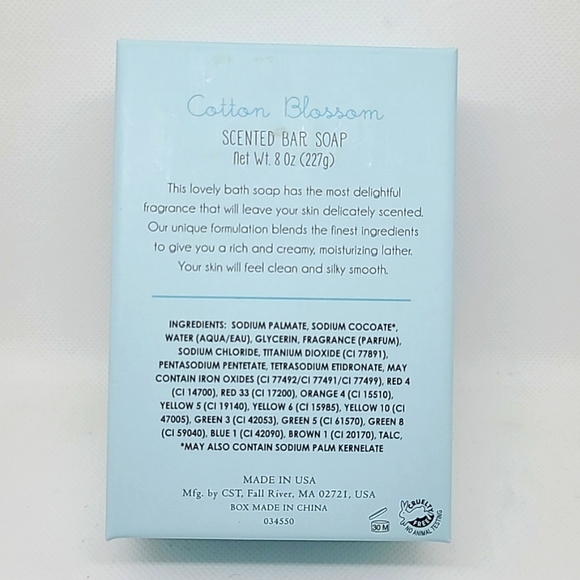 Cotton Blossom Scented Bar Soap 227gr - Picture 3 of 3